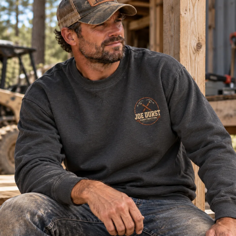 Joe Durst Construction V Neck Sweatshirt