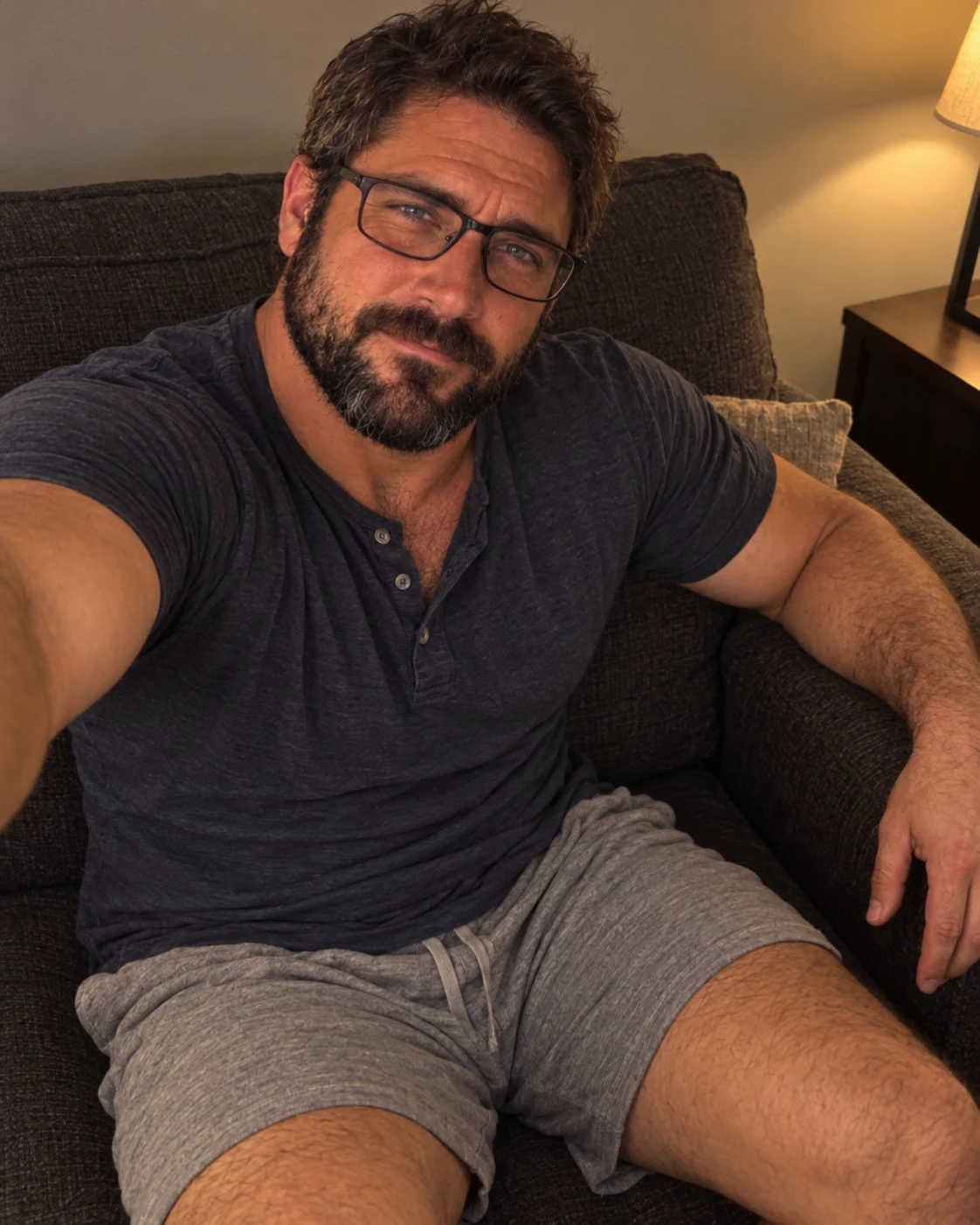 Joe at home on the couch